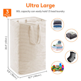 Lifewit basket demonstrating reinforced handles for comfortable carrying