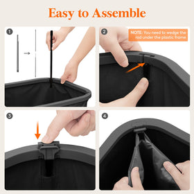 Lifewit removable inner bag for easy transport to the laundry room.