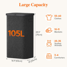 Lifewit sturdy frame supports up to 35 lbs without collapsing.