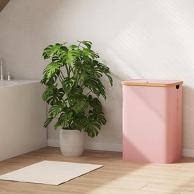 Lifewit laundry bin with two handles for smooth relocation.