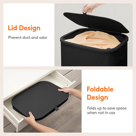 Lifewit lid keeps dust out and clothes protected.