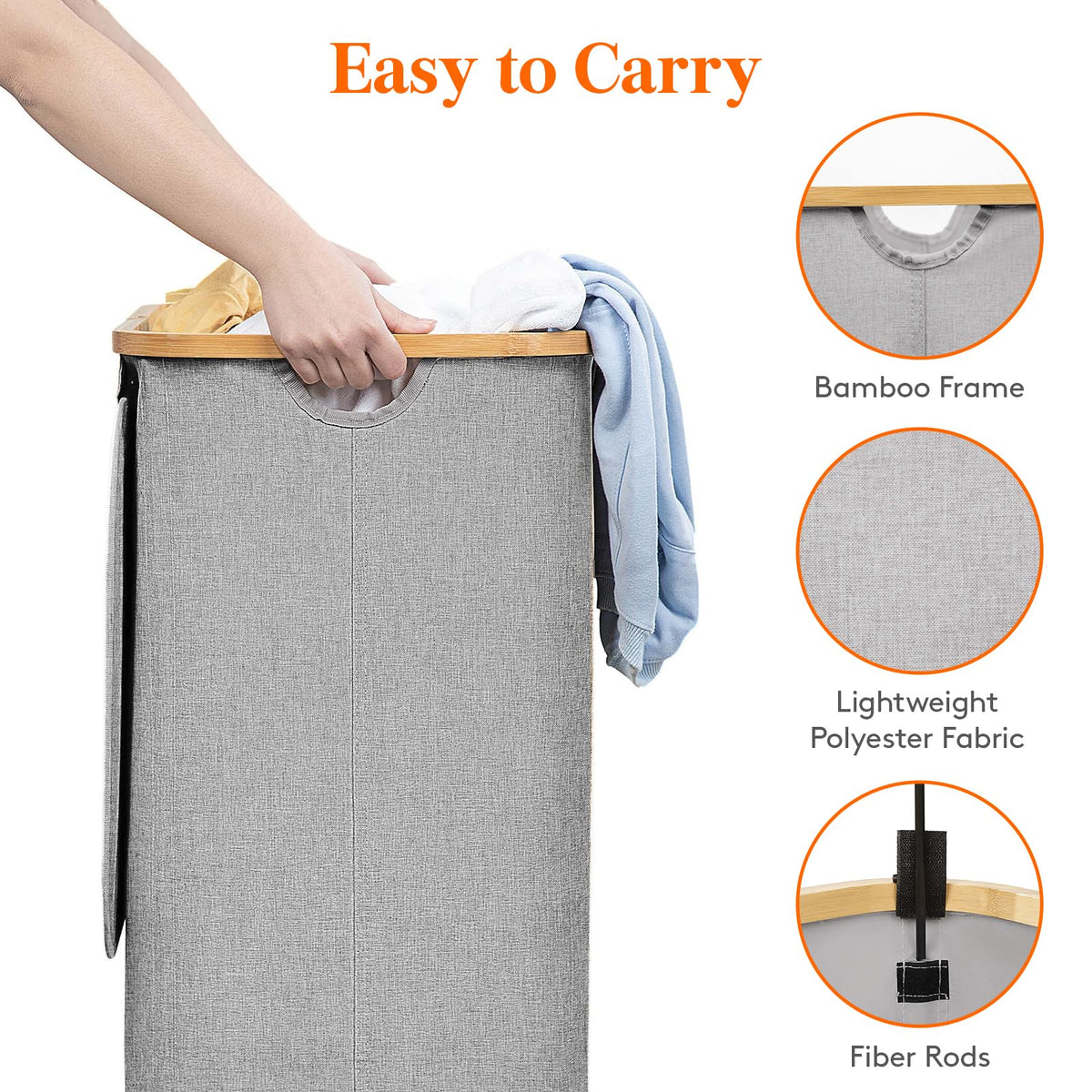 Lifewit light gray color fits any room decor.