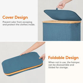Lifewit breathable polyester keeps the bin light and comfy.