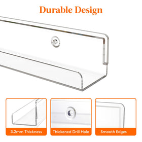 Lifewit wall-mount shelf securely installed for sturdy organization