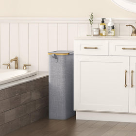 Lifewit narrow-design basket folded flat fits tight closets.