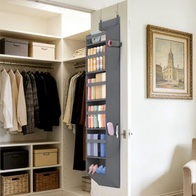 Lifewit nursery storage for diapers, skincare, and baby essentials behind the door.