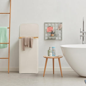 Lifewit lid helps control odors and keeps laundry out of sight.