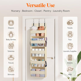 Lifewit dorm-use behind-door storage maximizes small spaces.