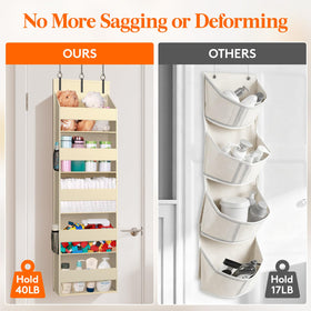 Lifewit nursery storage behind doors keeps diapers and wipes organized.