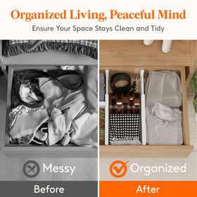 Lifewit patented design us12133593b2 ensures unique drawer organization.