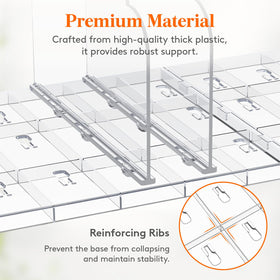 Lifewit purse organizer reinforced edge protects other items from scratches.