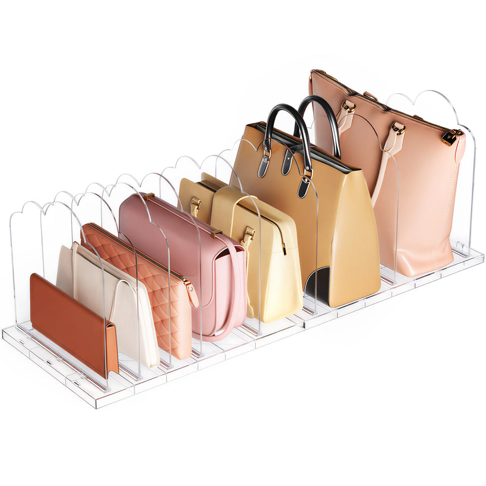 Lifewit purse organizer stand keeps bags upright for easy access and shape protection