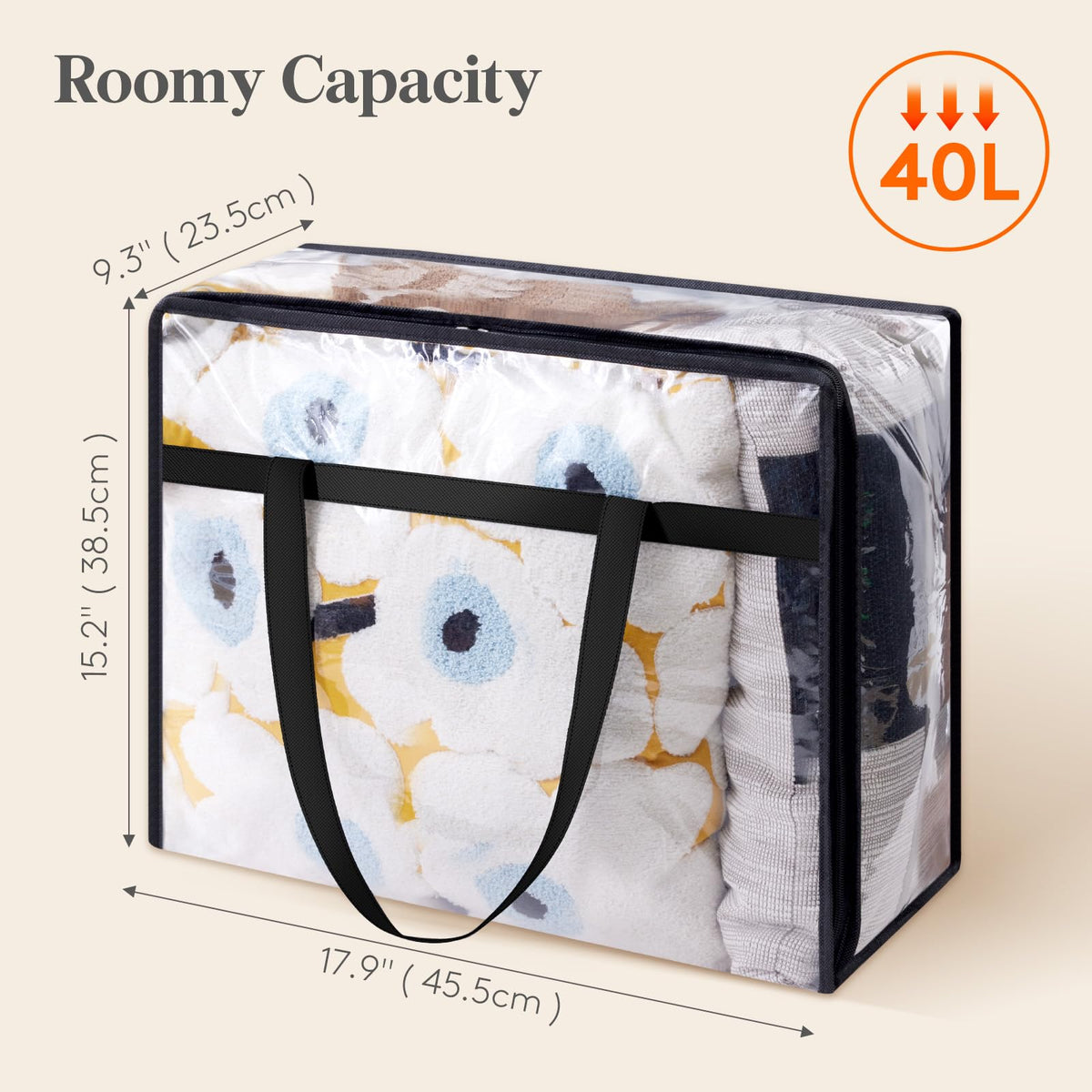 Lifewit reinforced carry handles simplify transporting bulky items