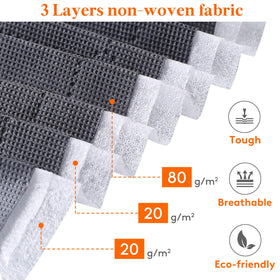 Lifewit reinforced handle design doubles load capacity for heavier items.