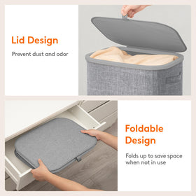 Lifewit removable inner bag enables quick laundry trips and transfer.
