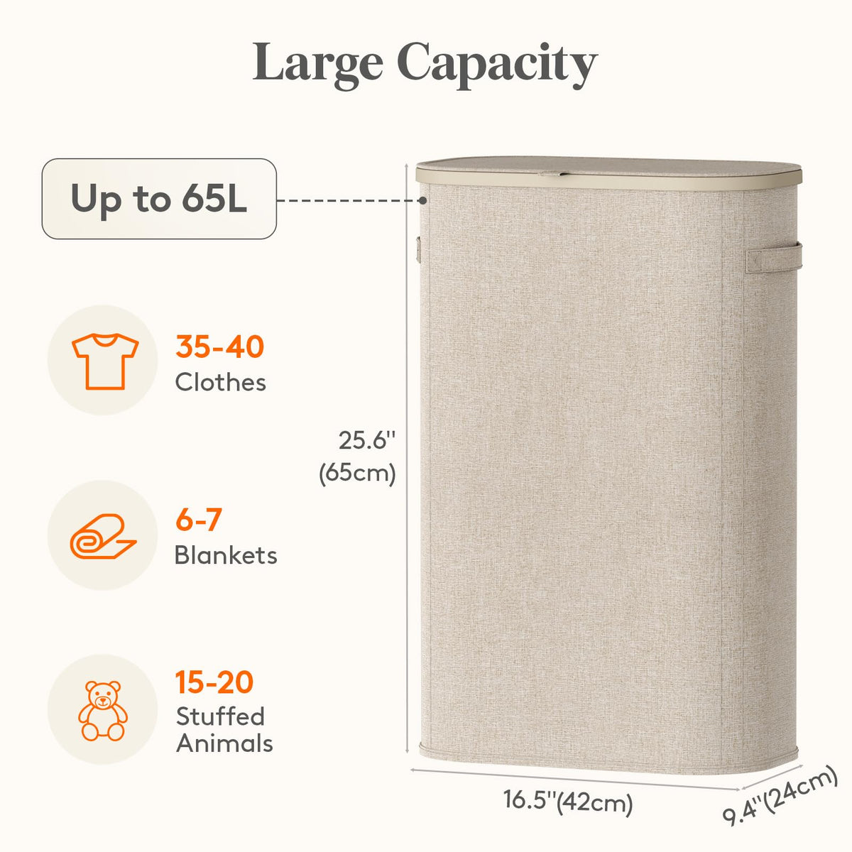 Lifewit removable inner bag enables easy transfer to the laundry.
