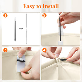 Lifewit removable laundry bags simplify loading and transport to the washer.
