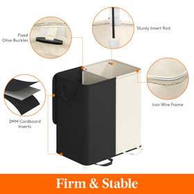 Lifewit removable laundry bags with handles for easy transport to the washer