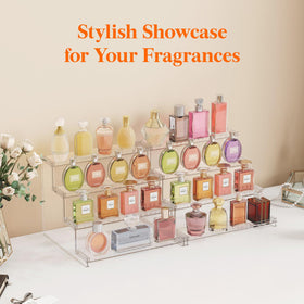 Lifewit four-tier vanity shelf organizes cosmetics and perfumes efficiently