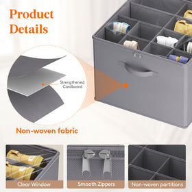 Lifewit organizer with multiple compartments for easy shoe categorization.