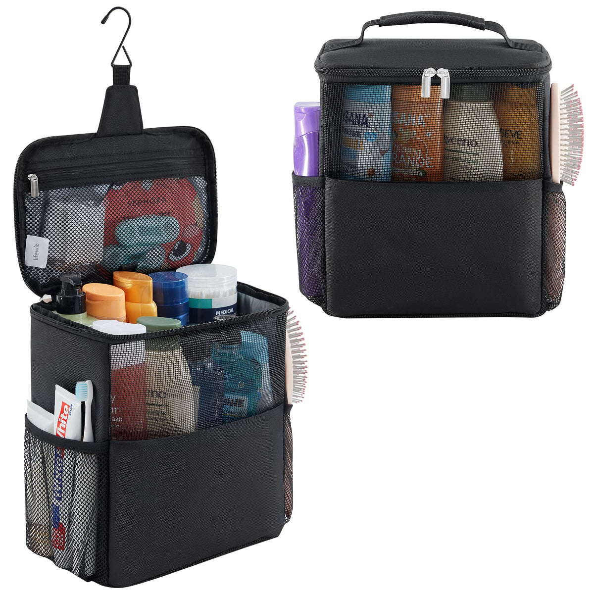 Lifewit Shower Bag dorm caddy compact for college showers and compact spaces