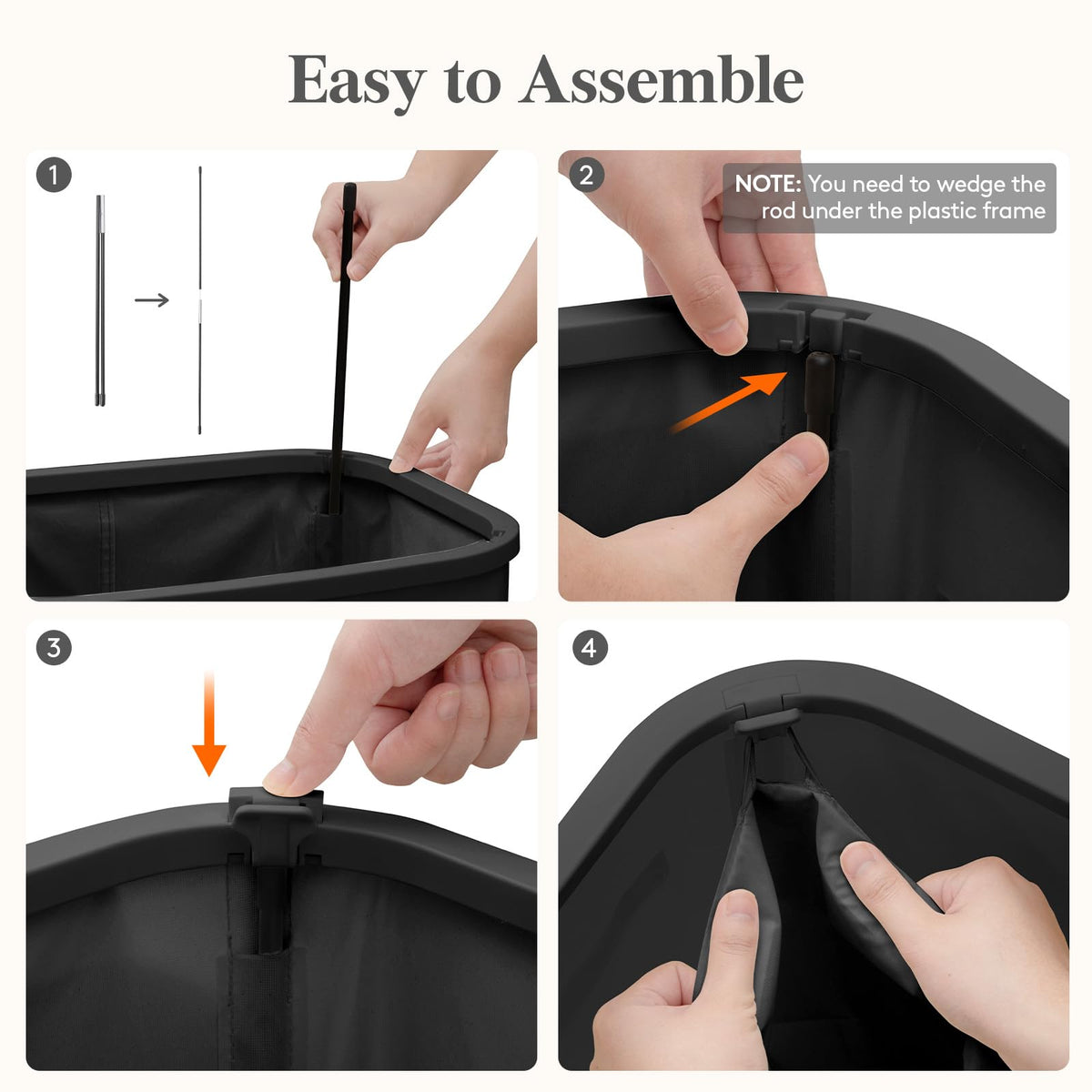 Detachable lid of Lifewit basket helps contain odors and dust.