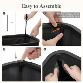 Detachable lid of Lifewit basket helps contain odors and dust.