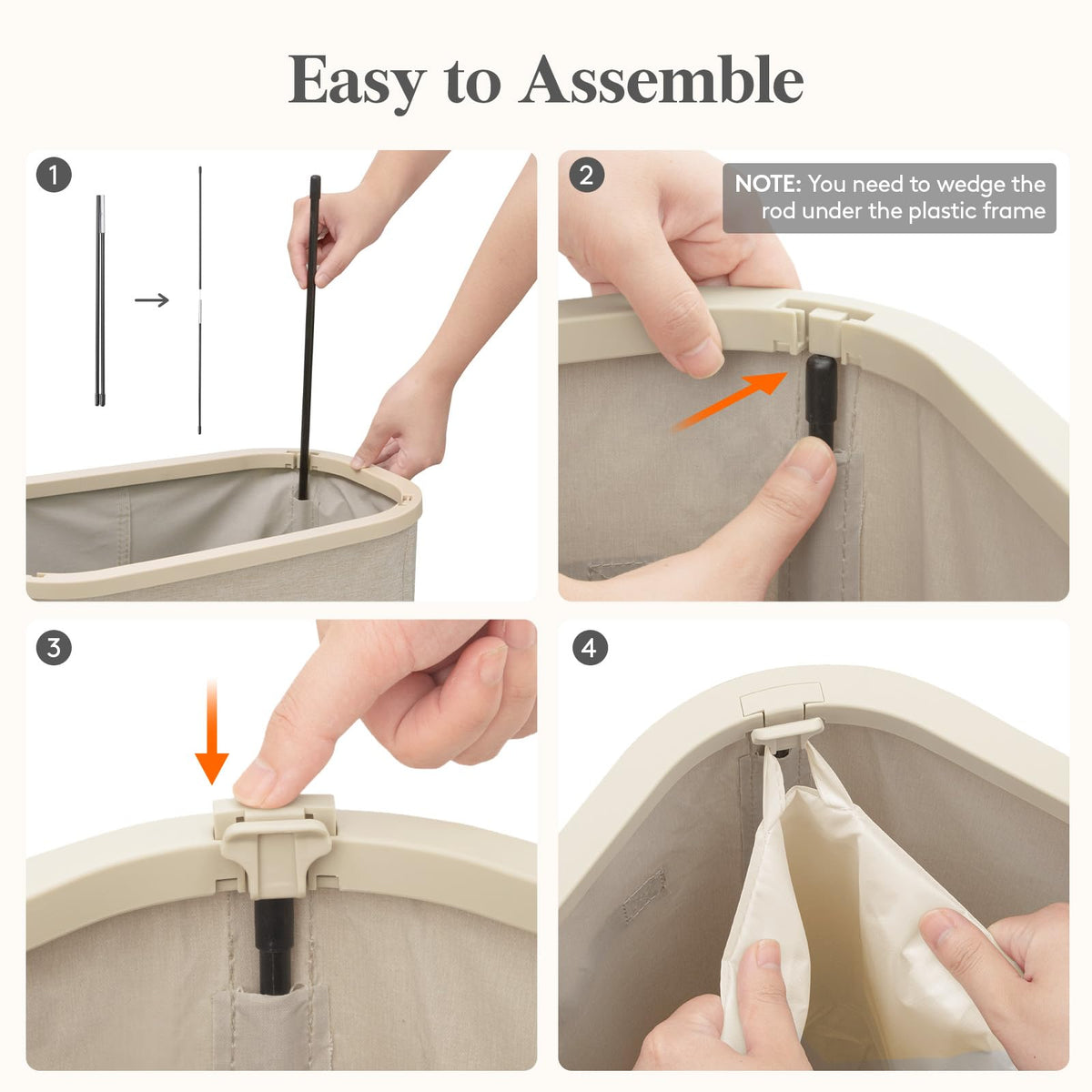 Lifewit frame and rods reinforce stability during transport