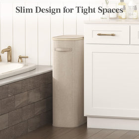 Lifewit slim laundry basket open-lid demonstrates easy sorting and loading