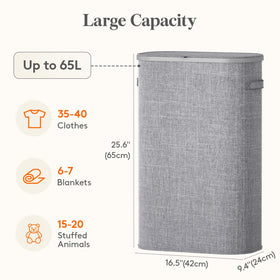 Lifewit plastic-frame basket offers sturdy support in small spaces.
