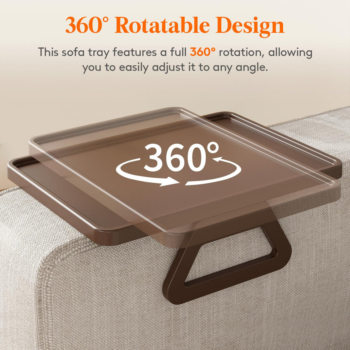 Lifewit soft rubber bottom minimizes slipping on sofa arm