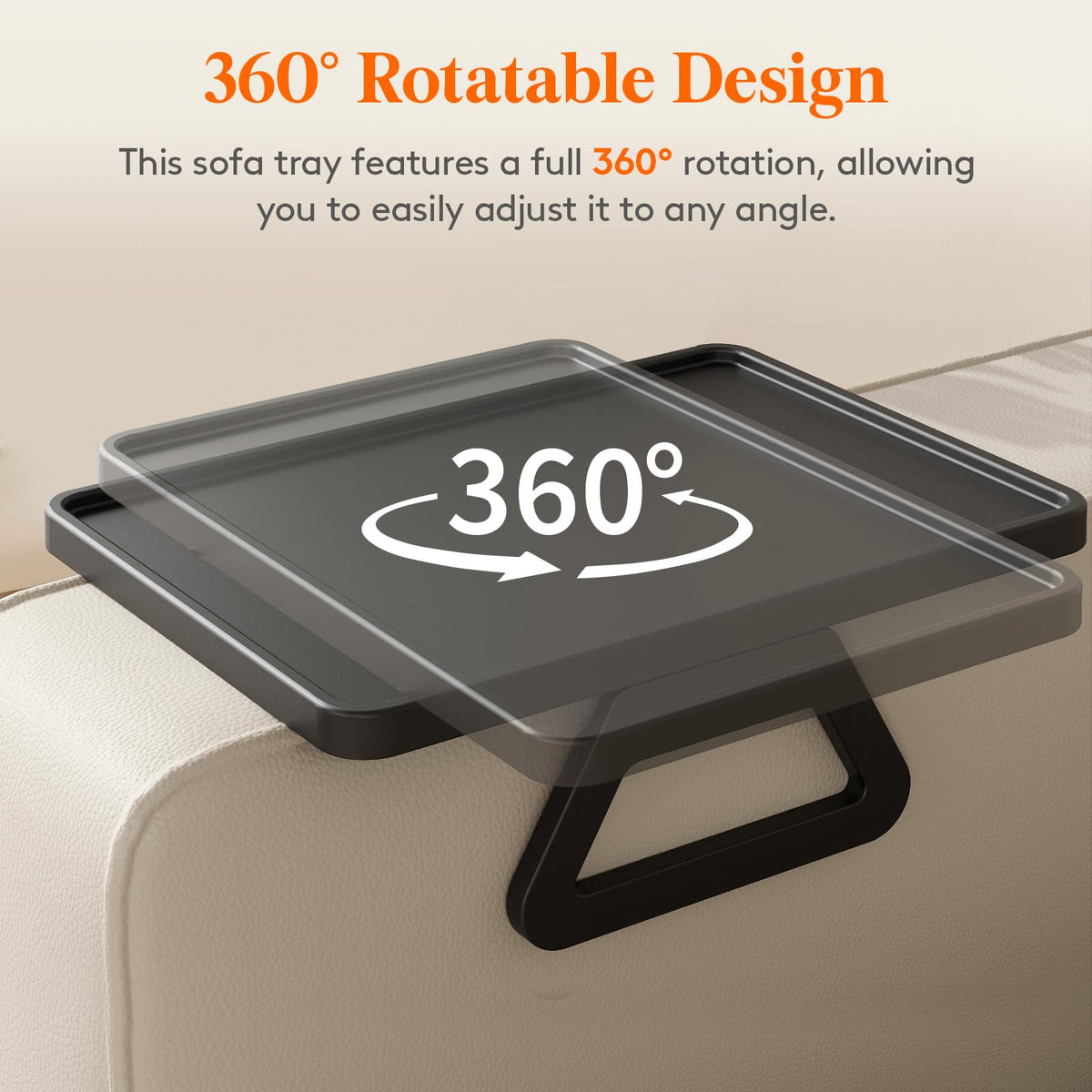 Lifewit soft rubber grip bracket cushions and prevents slipping on upholstery.