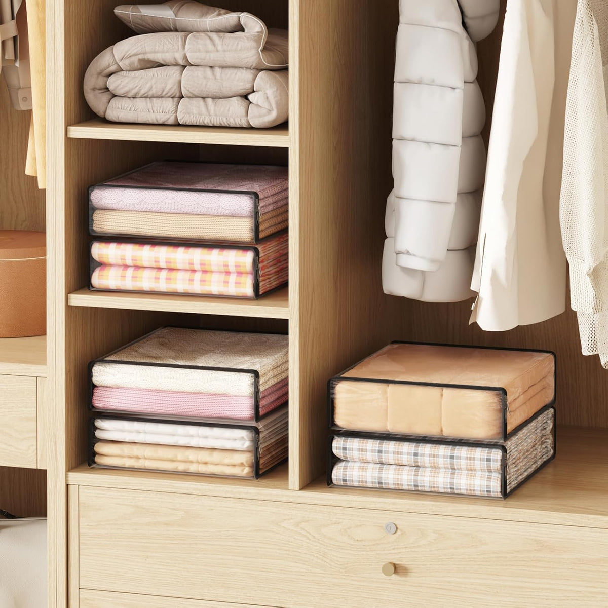 Lifewit space-saving organization improves closet efficiency.
