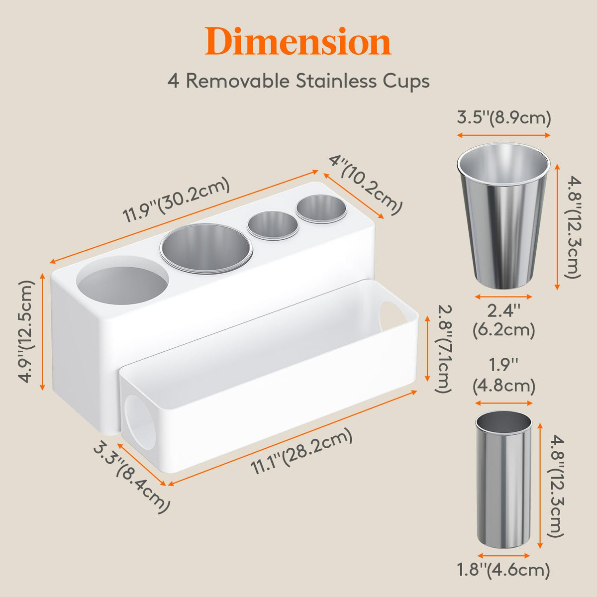 Lifewit stainless cups heat-resistant tool holders keep tools stable and cool