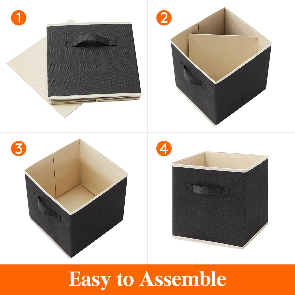 Lifewit storage cubes nonwoven fabric construction delivers durable daily-use organization