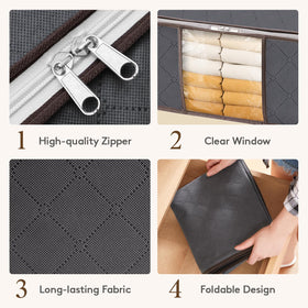 Lifewit sturdy two-way zipper ensures smooth access even when full