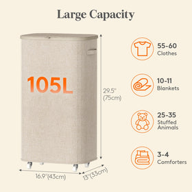 Tall design maximizes vertical storage while holding multiple loads.