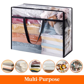 Lifewit transparent closet organization for quick item checks.