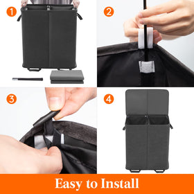 Lifewit two-compartment design for separating loads in a spacious basket.