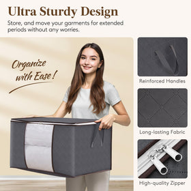 Two-way stainless steel zippers on Lifewit bags glide smoothly