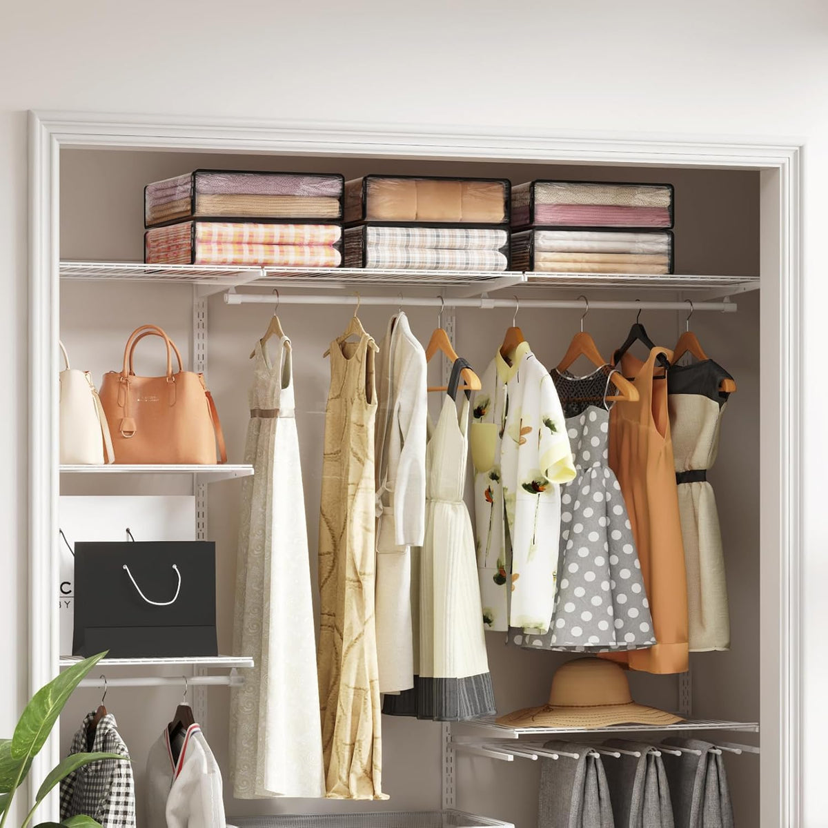 Lifewit versatile storage for clothes, sheets, and textiles in any room.