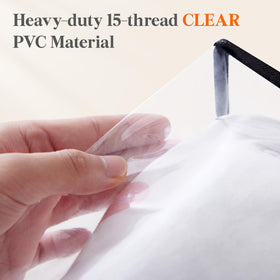 Lifewit zipped clear storage bags offer easy visibility and reliable zipper closure.