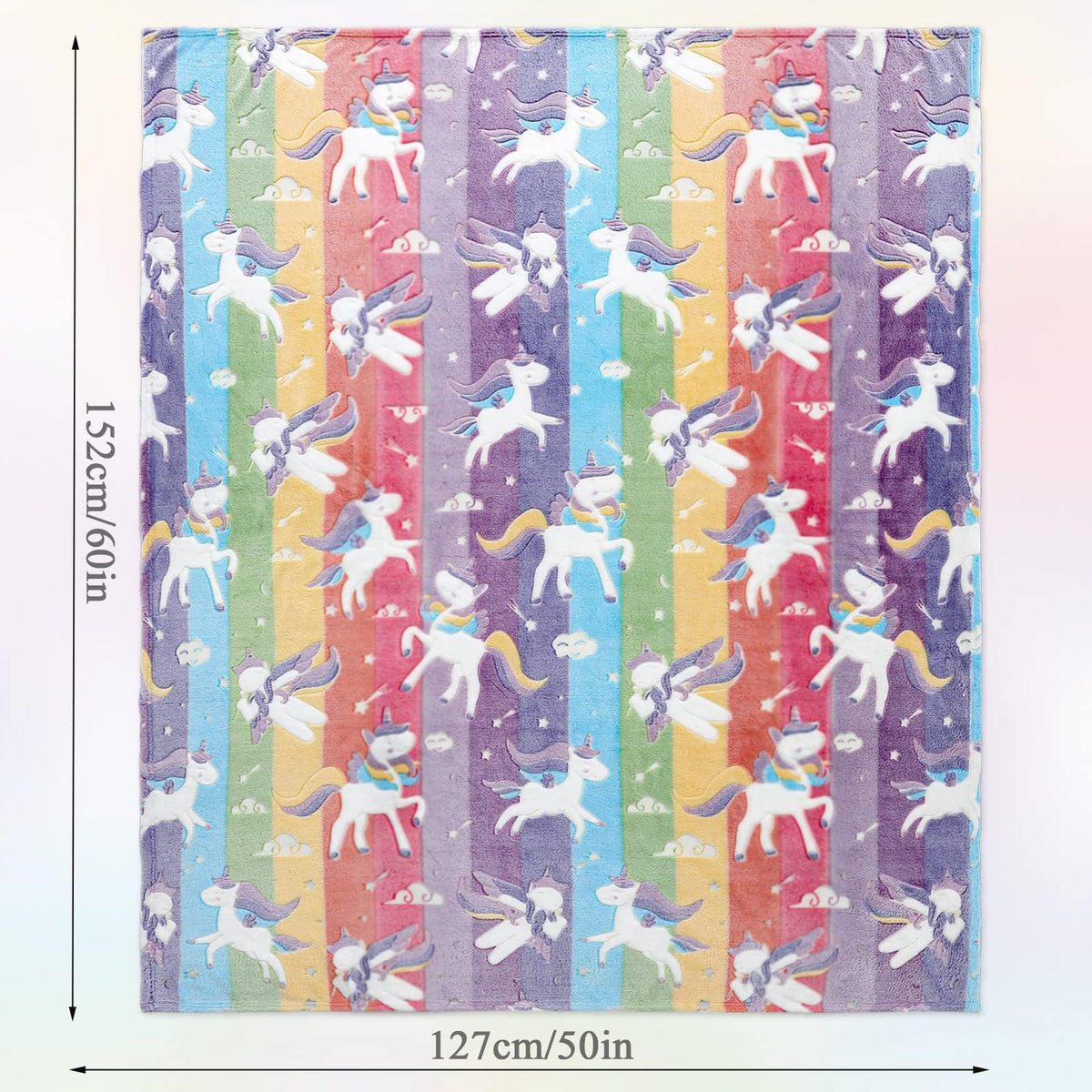 LIFEYJ kid-room-decor blanket adds whimsy to bedrooms.