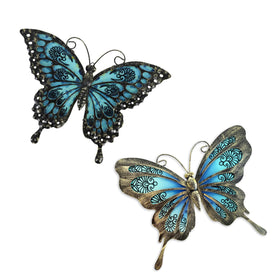 LIFFY metal butterfly wall decor for garden display.