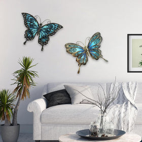 LIFFY iron butterfly decor on a gate enhances curb appeal.
