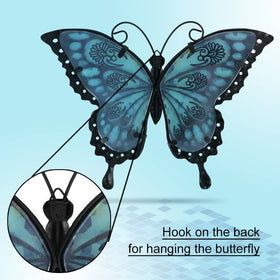 LIFFY garden butterfly wall hanging brightens yard spaces.