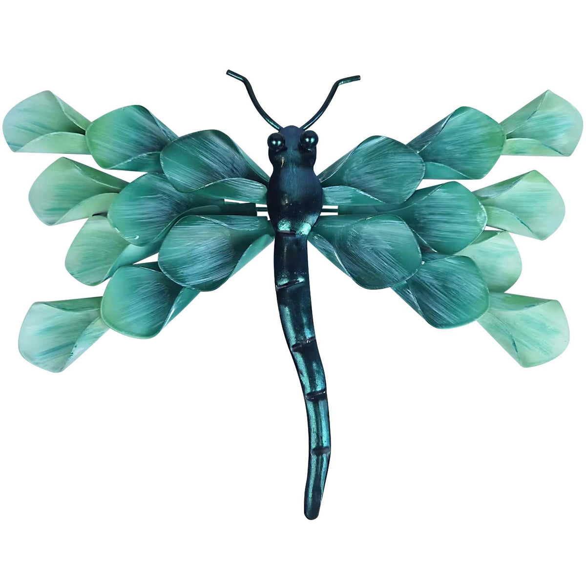 LIFFY metal dragonfly wall decor for outdoor patios adds vibrant color