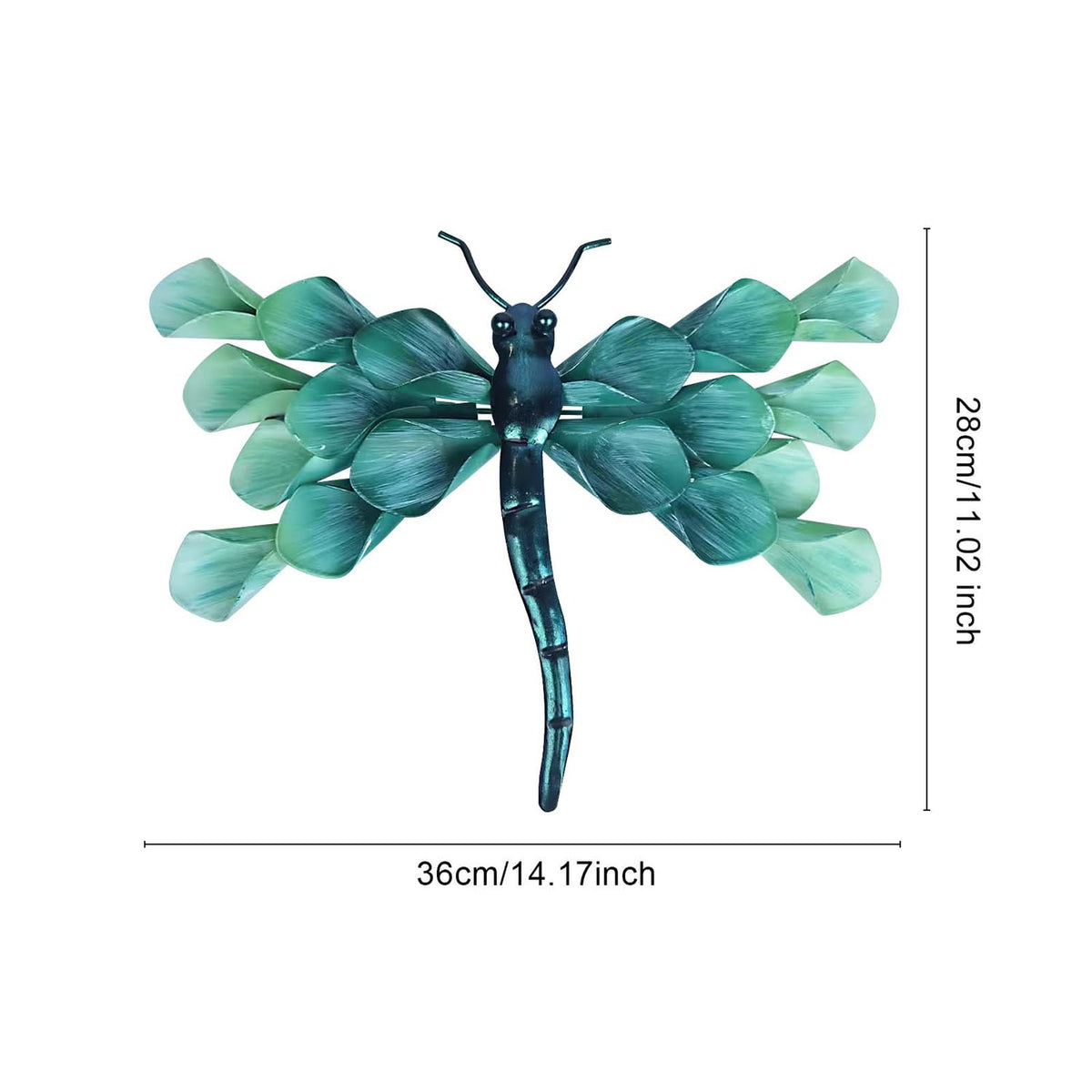 LIFFY metal dragonfly wall decor with durable exterior finish