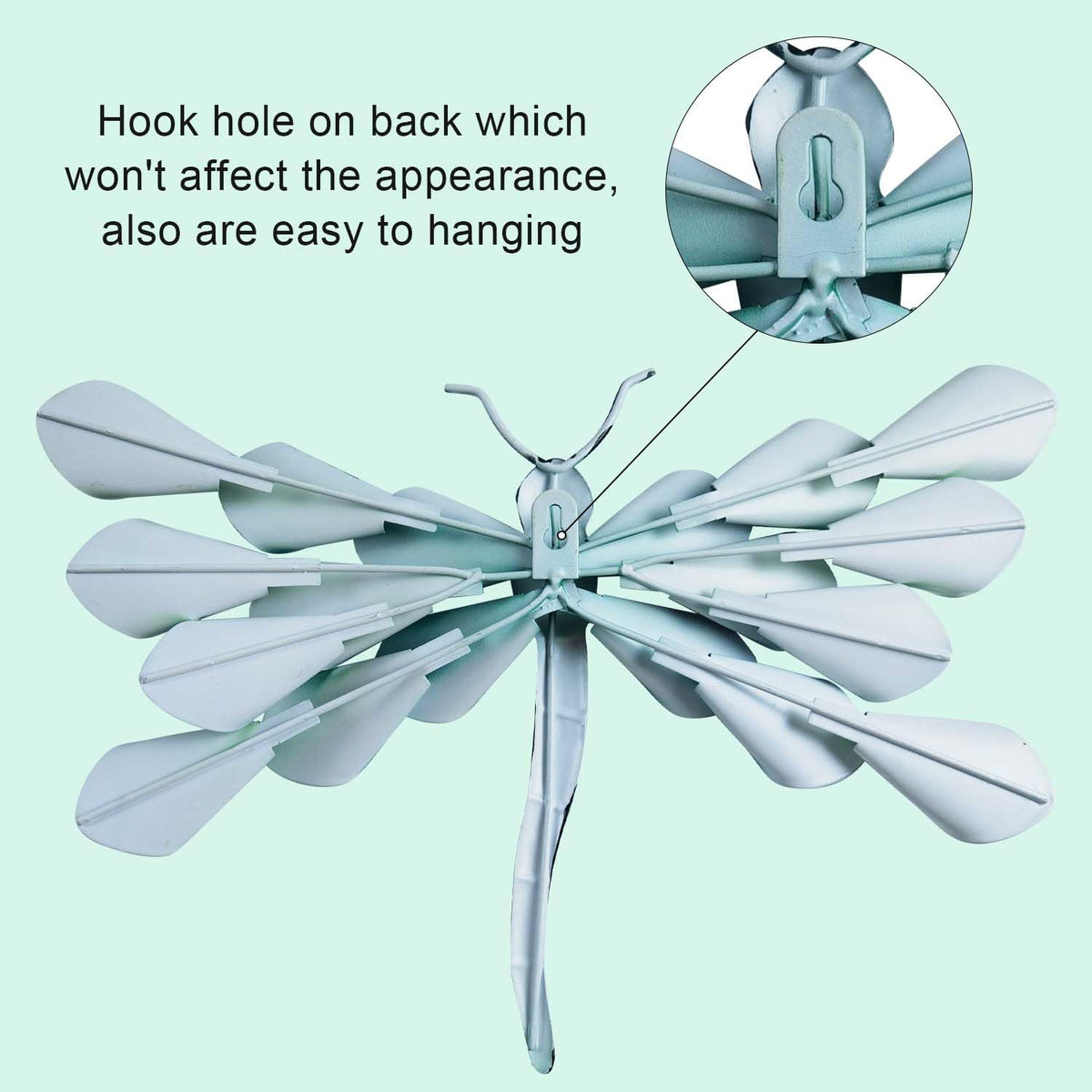 LIFFY metal dragonfly wall hanging for living room use