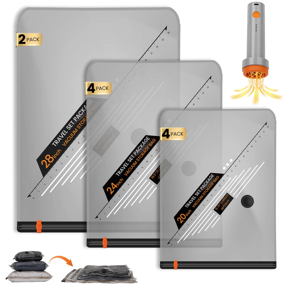 Lifree vacuum bags 20-inch small pack for compact travel packing.
